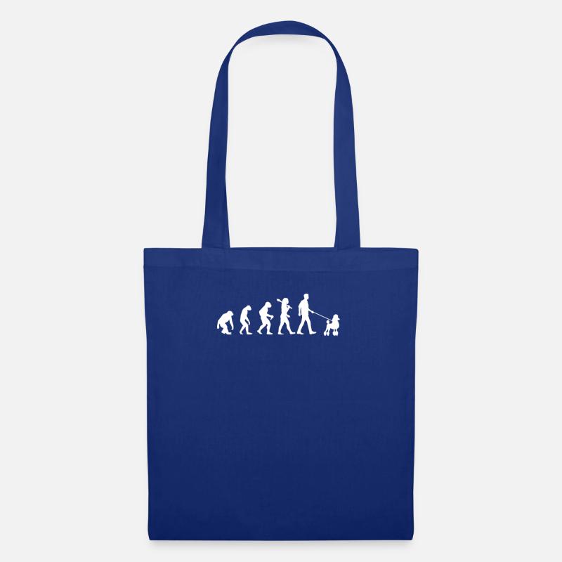 Evolution Of Poodles - Stoffbeutel - Royalblau