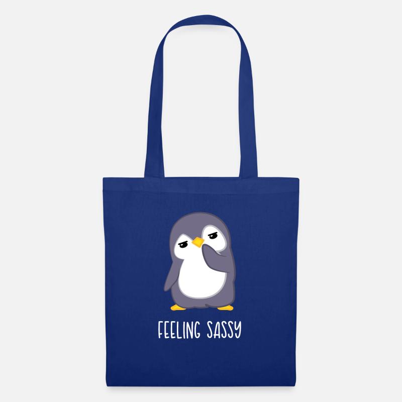Pinguin – Pinguine – Pinguinfan – Frechdachs - Stoffbeutel - Royalblau