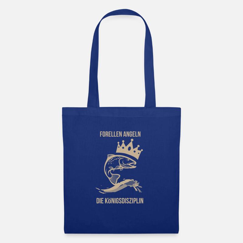 Forellen angeln - Stoffbeutel - Royalblau