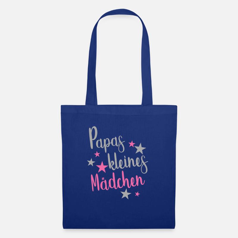 Papas Kleines Mädchen - Stoffbeutel - Royalblau