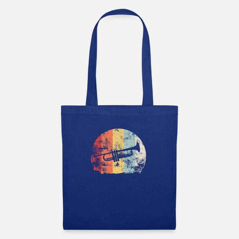 Trompete Trompeter Vintage Geschenk - Stoffbeutel - Royalblau