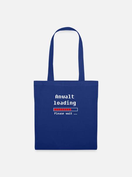 Anwalt loading - Jura Juristen Geschenk - Stoffbeutel - Royalblau