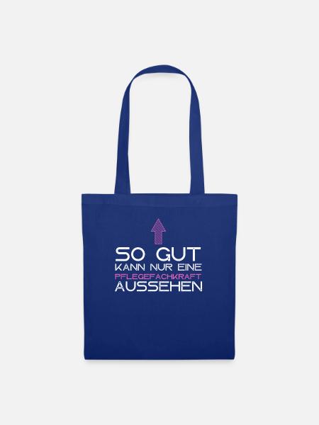 Lustiger Spruch Für Pflegefachkraft Vintage - Stoffbeutel - Royalblau