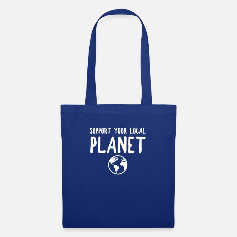 Support your local Planet - Stoffbeutel - Royalblau
