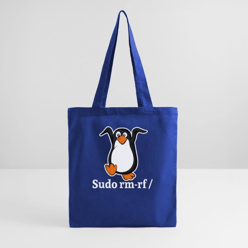 Tux Linux Penguin Sudo Rm Rf | Computer Geek Hack Tote Bag