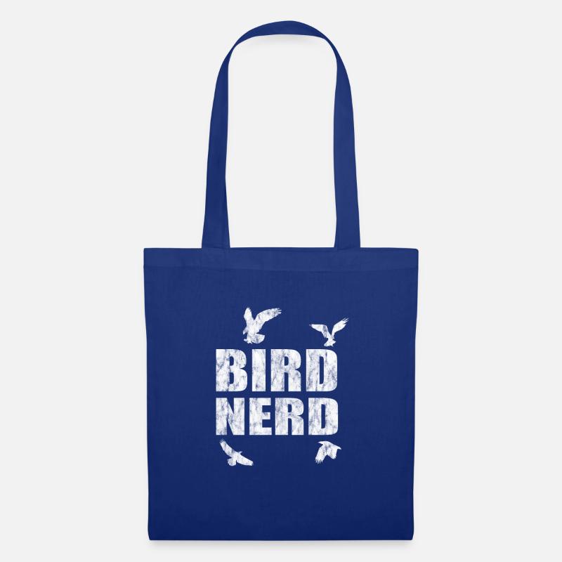 Bird Nerdretro vintage Geschenk - Stoffbeutel - Royalblau