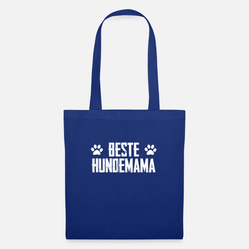 beste Hundemama Hundehalterin Mutter Dog Mom - Stoffbeutel - Royalblau