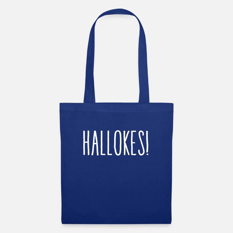 Hallokes! - Stoffbeutel - Royalblau