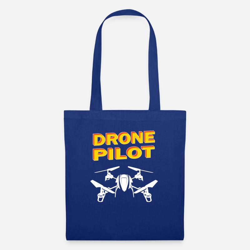 Drohne Drohnen Drone Quadrocopter Pilot Geschenk - Stoffbeutel - Royalblau