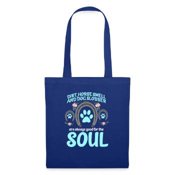 Dirt Horse Smell And Dog Slobber Hundehalter Hunde - Stoffbeutel - Royalblau - Vorne