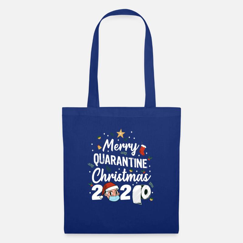 Frohe Quarantäne Weihnachten 2020 Geschenk - Stoffbeutel - Royalblau