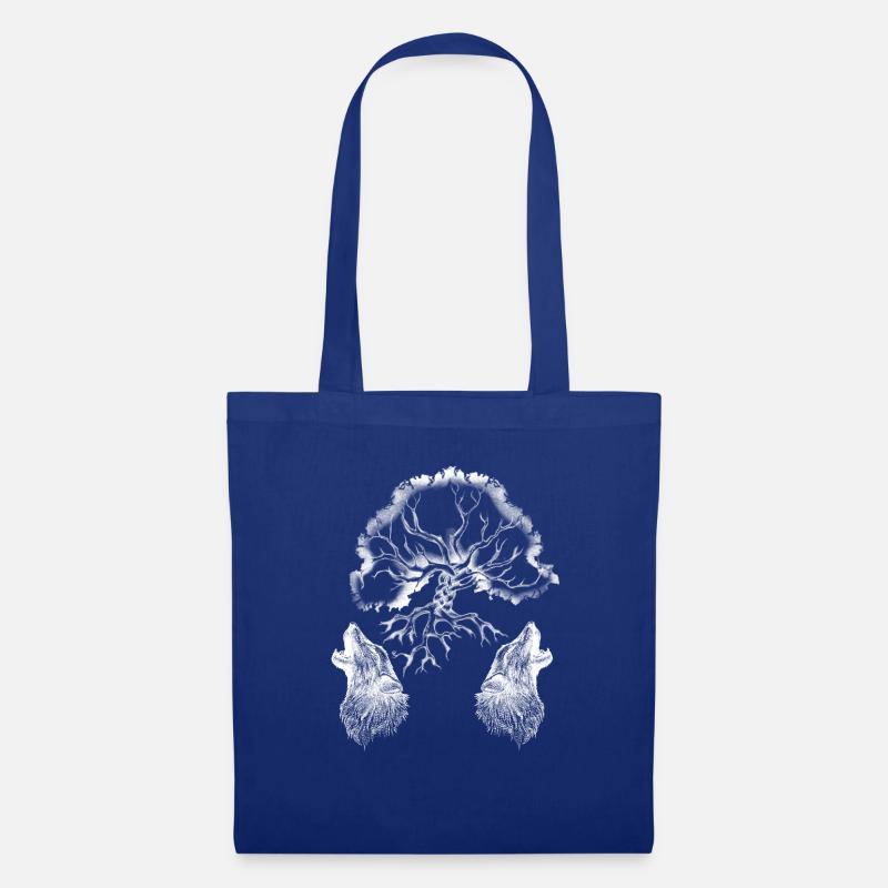 Celtic Irland Wikinger Keltisch Knoten Muster Baum - Stoffbeutel - Royalblau