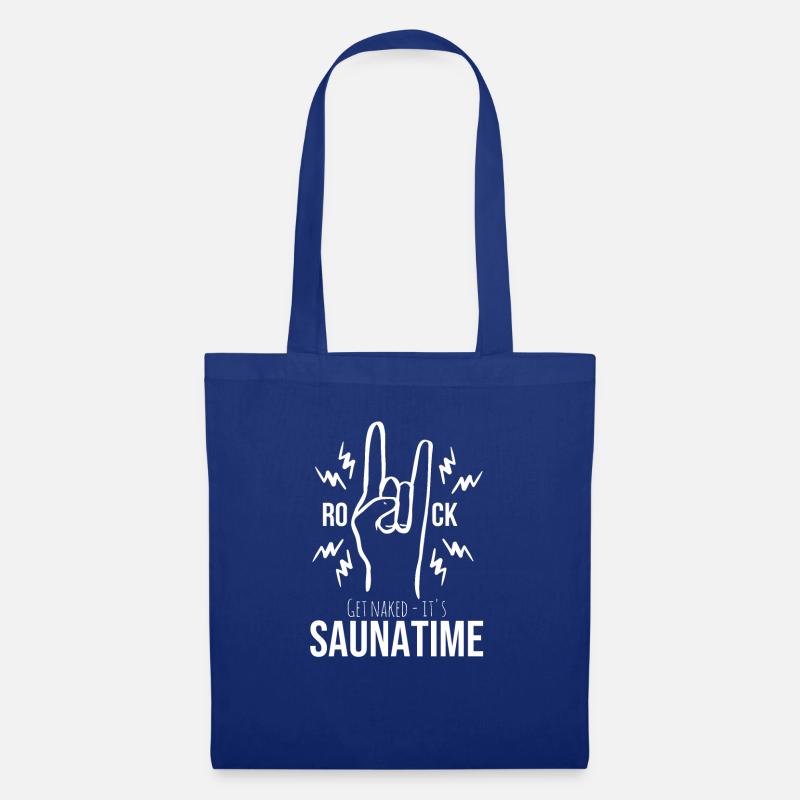 Sauna rocks funny Sauna Spruch Spa Wellness - Stoffbeutel - Royalblau