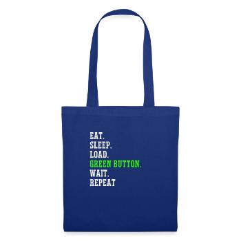 CNC Opérateur Machiniste Funny Green Button - Sac en tissu - bleu royal - Devant