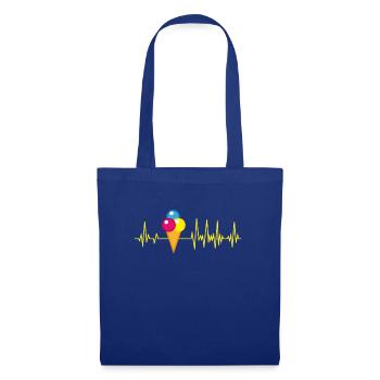 Ice Cream Ice Cream Heartbeat Summer - Tote Bag - royal blue - Front
