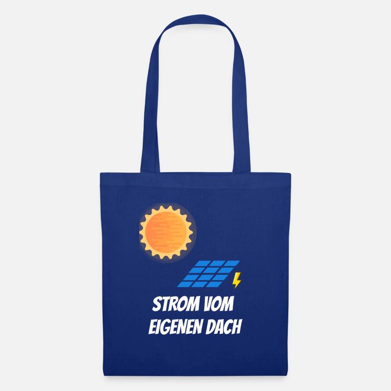 Solarstrom vom eigenen Dach - Stoffbeutel - Royalblau