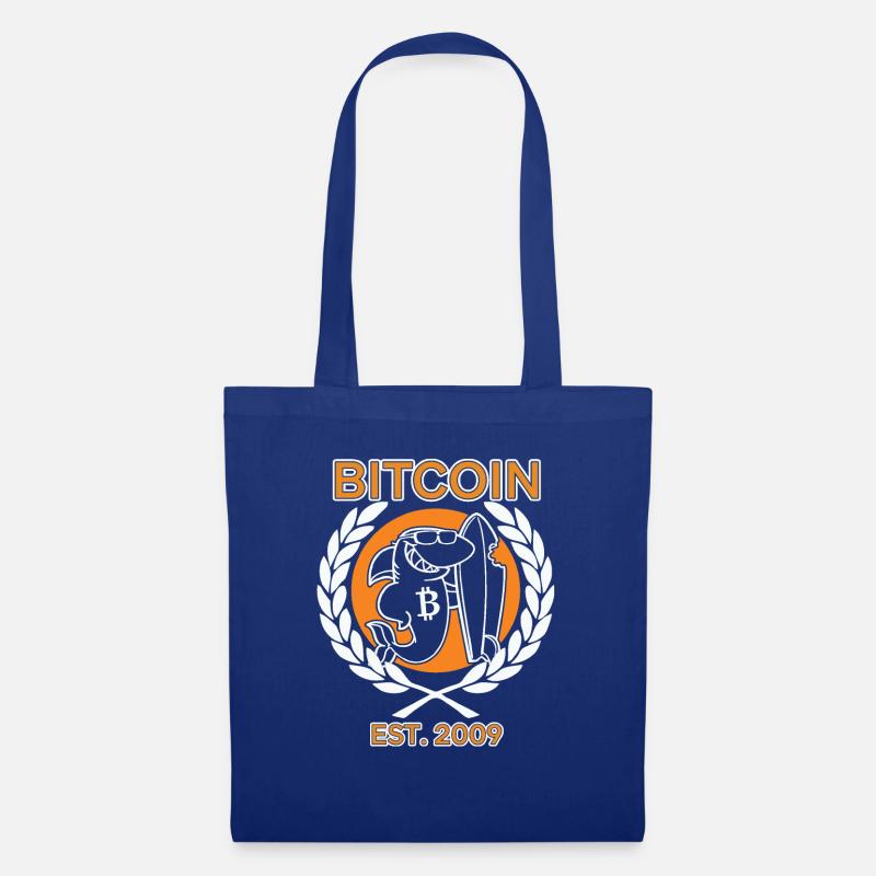 Hai mit Bitcoin seit 2009 - Stoffbeutel - Royalblau