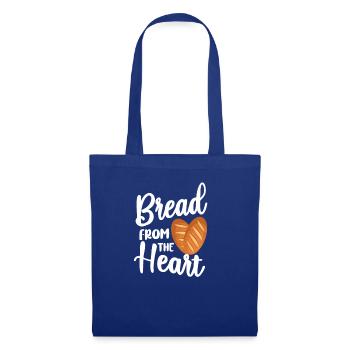 Cuire au four pain pain coeur de - Sac en tissu - bleu royal - Devant