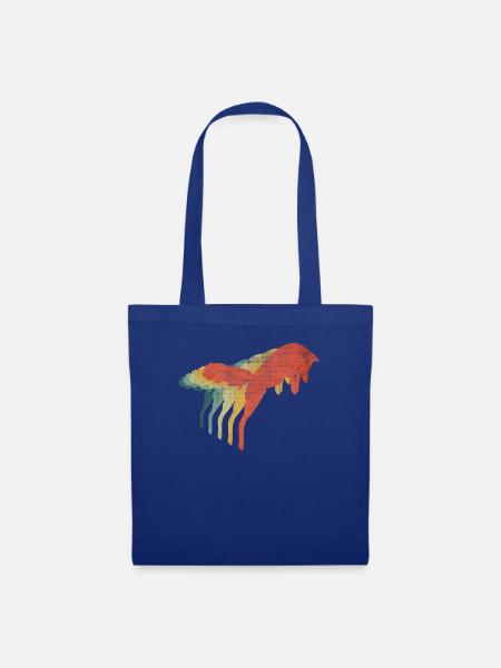 Fox Retro Vintage Farbe - Stoffbeutel - Royalblau