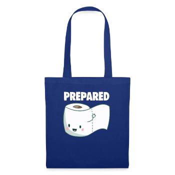 Toilet Paper Prepared Shirt TP Shortage 2020 - Tote Bag - royal blue - Front