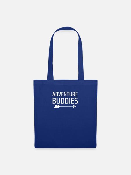 Abenteuer-Freunde Reisen Reise-Pfeil-Geschenk - Stoffbeutel - Royalblau