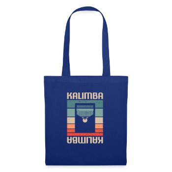 Retro Vintage Classic Kalimba Player Instrument - Stoffbeutel - Royalblau - Vorne