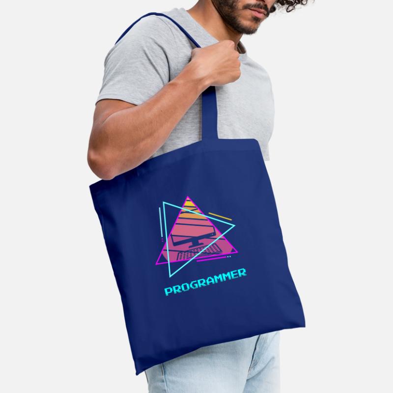 Retro Programmer Computer Programming Tote Bag