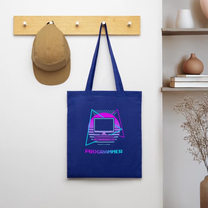Retro Programmer Computer Programming Tote Bag