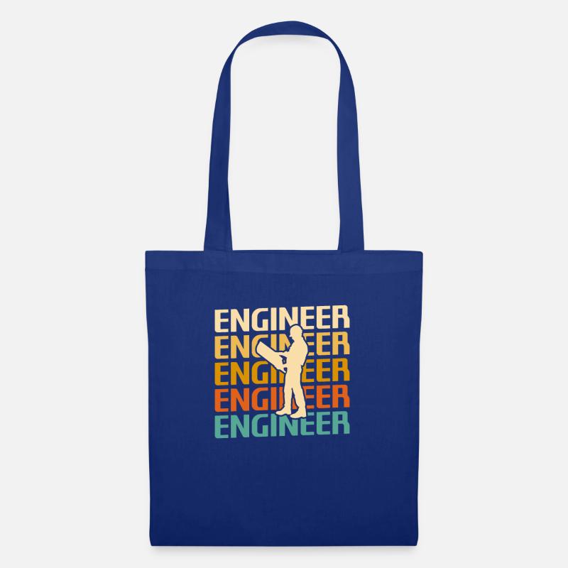 Retro Vintage Classic Engineer Engineering - Stoffbeutel - Royalblau