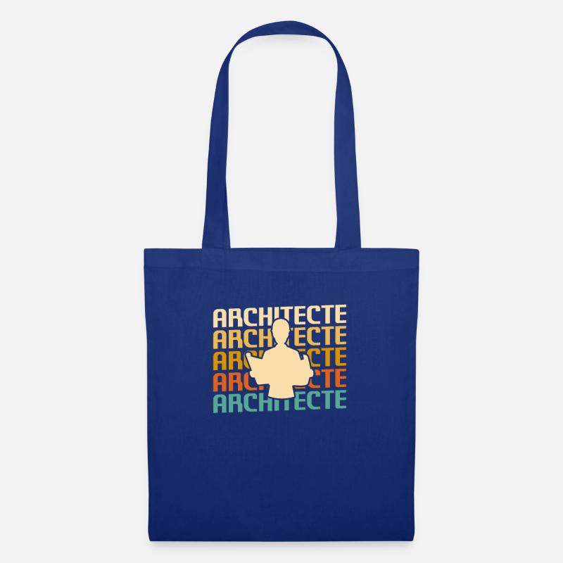 Retro Architecte Architecture Architectural - Stoffbeutel - Royalblau