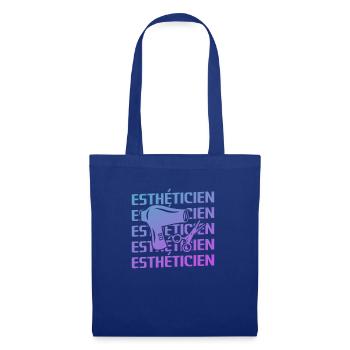 Retro Esthéticien Cosmétologie - Sac en tissu - bleu royal - Devant
