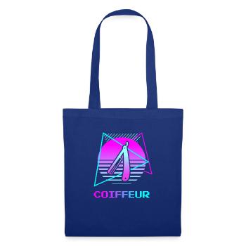 Retro Coiffeur Coiffure - Sac en tissu - bleu royal - Devant
