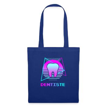 Retro Dentiste Dentisterie - Sac en tissu - bleu royal - Devant