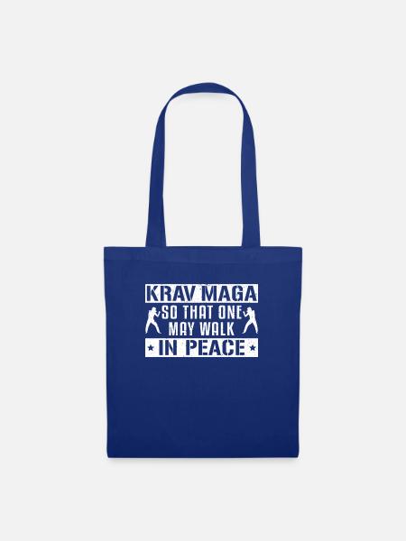 Krav Maga Apparel Israeli Self - Stoffbeutel - Royalblau