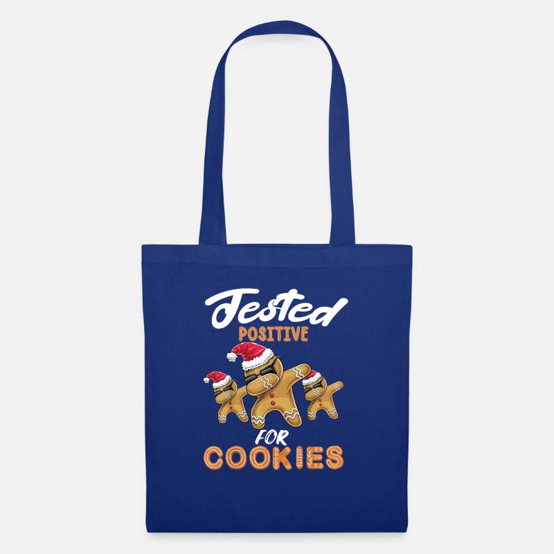 Positiv Auf Plätzchen-Koch-Chef-Weihnachten - Stoffbeutel - Royalblau