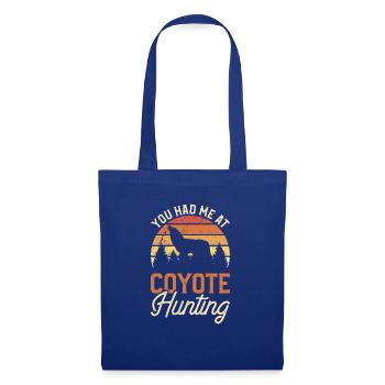 Retro You Had Me At Coyote Hunting Coyotes Hunter - Sac en tissu - bleu royal - Devant