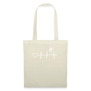 Podcasting Podcast Mic Podcast Heartbeat Heart Pod - Tote Bag - nature - Front