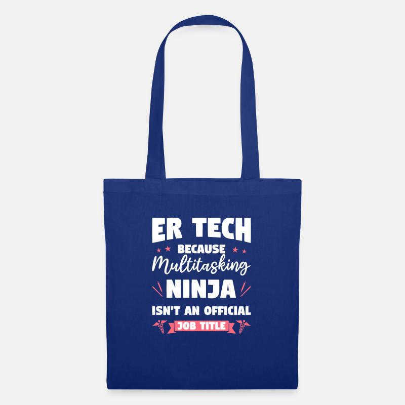 ER-Tech, weil Multitasking-Ninja kein - Stoffbeutel - Royalblau