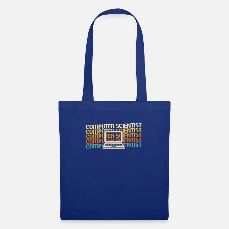 Retro Computer Scientist Informationen - Stoffbeutel - Royalblau