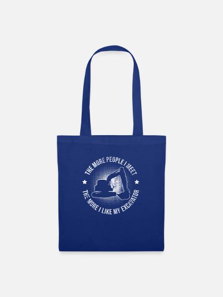 Baggerfahrer Baggerführer - Stoffbeutel - Royalblau