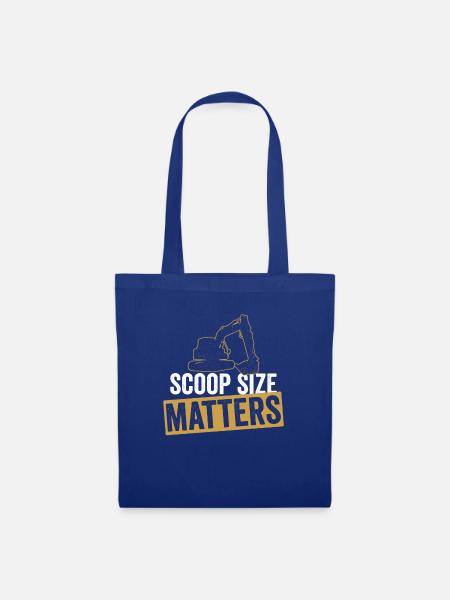Baggerfahrer Bagger Sandbagger - Stoffbeutel - Royalblau