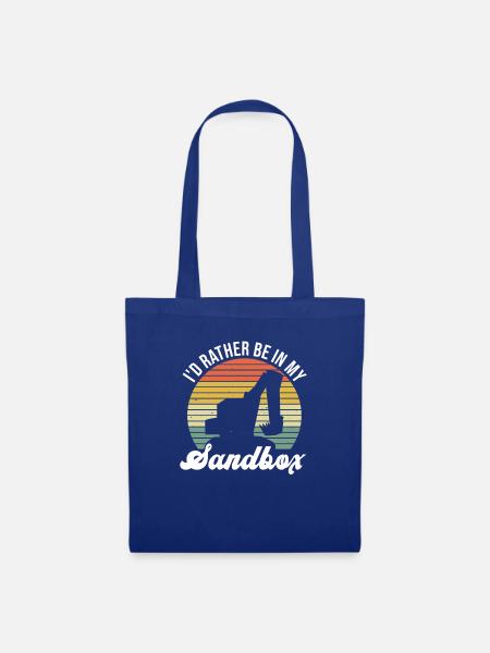 Bagger Sandbagger Baggern - Stoffbeutel - Royalblau