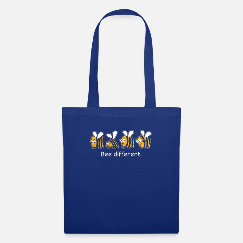 Bee Different Autism Triangular Shaped Bee - Stoffbeutel - Royalblau