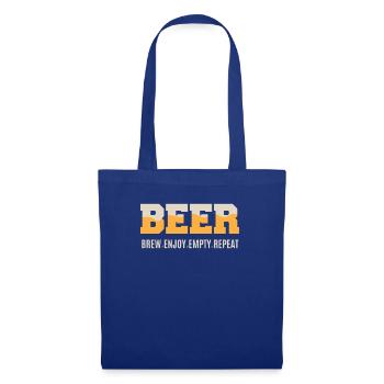 Bier brauen und genießen für Craft Beer Brauer - Stoffbeutel - Royalblau - Vorne