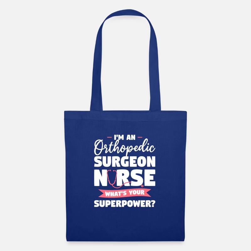 Ich bin eine orthopädische Chirurgin Krankenschwester Was ist Ihre - Stoffbeutel - Royalblau