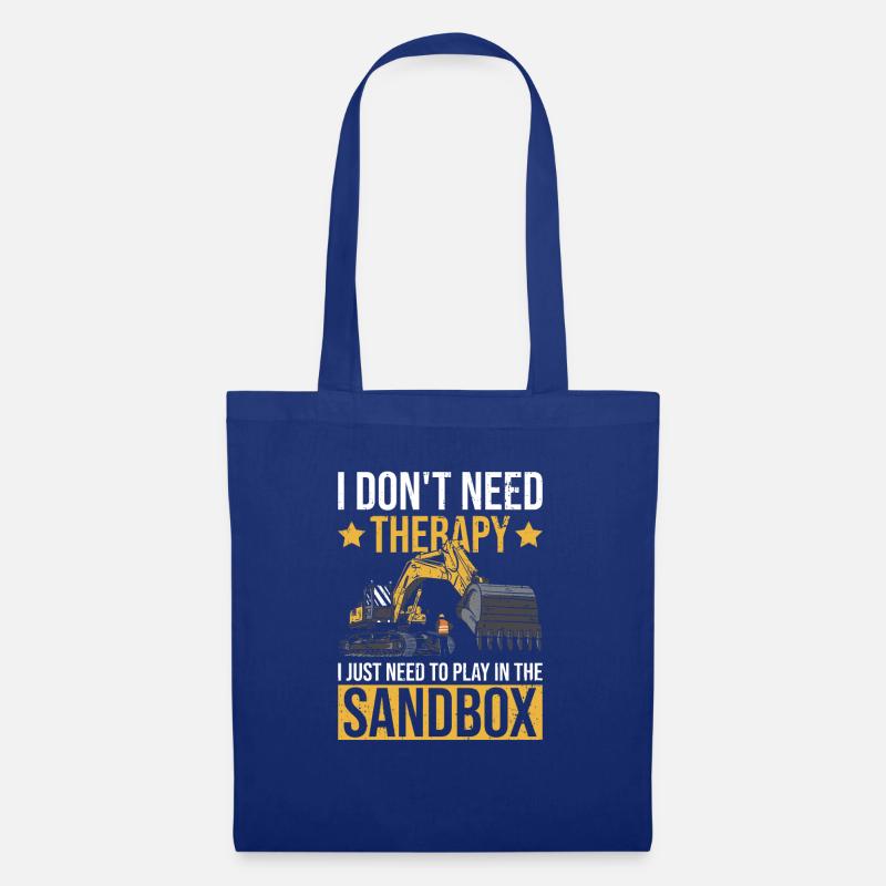 Bagger Baggerfahrer - Sac en tissu - bleu royal
