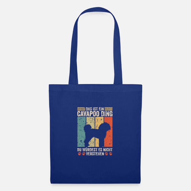 Das ist ein Cavapoo Ding - Stoffbeutel - Royalblau