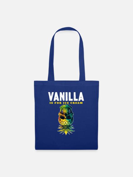 Vanille ist für Eis - Stoffbeutel - Royalblau