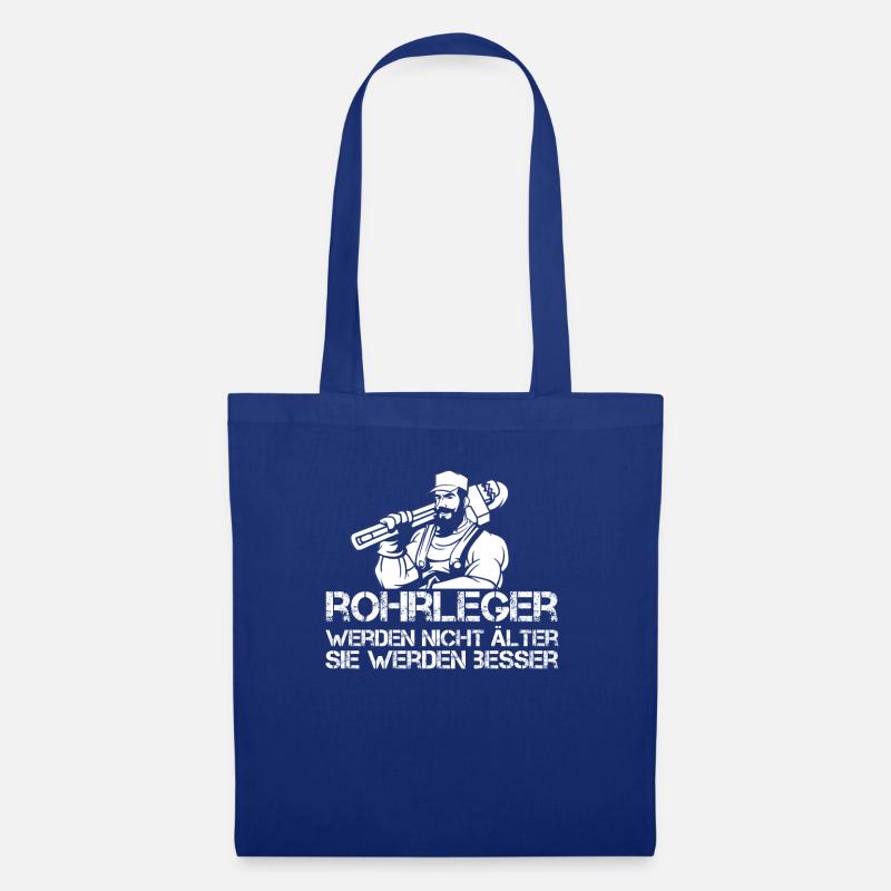 Rohrleitungsbauer Schlüssel - Stoffbeutel - Royalblau