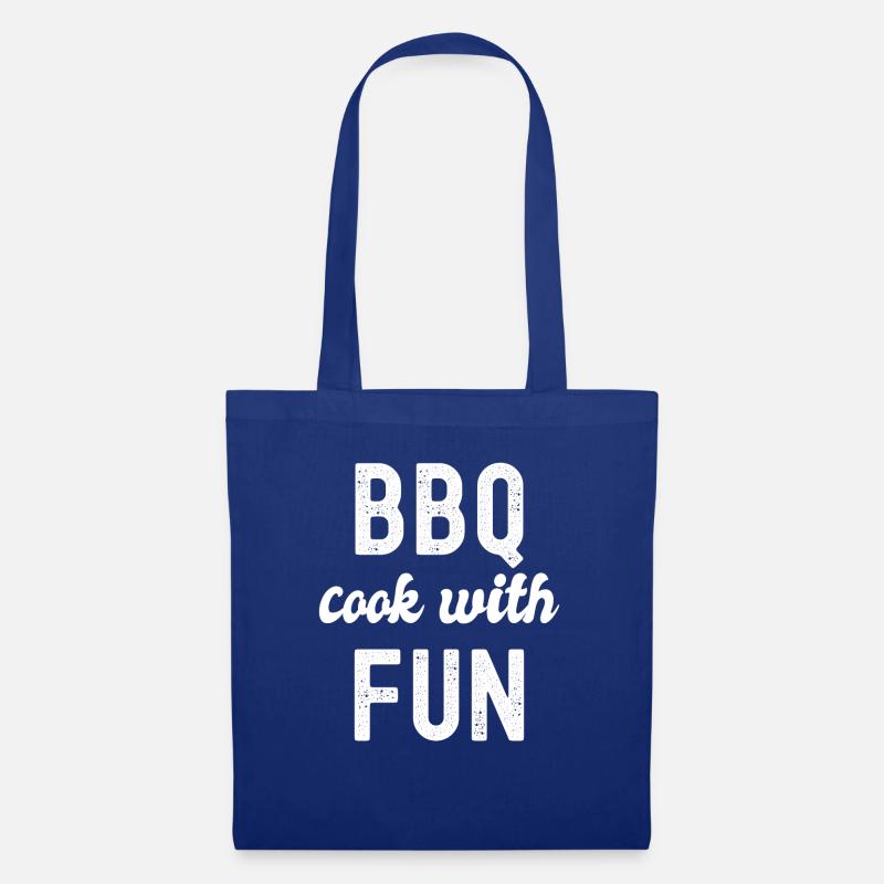 bbq kochen mit Spaß - Stoffbeutel - Royalblau